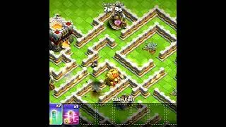 I Completed the toughest GOBLIN MAZE challenge😱😱🤯/clash of clans #shorts