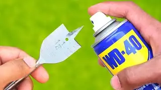 Sharpen a Dull Spade Bit to Like New - Razor Sharp! Brilliant Idea!