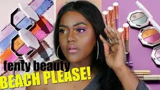 BEACH PLEASE FENTY BEAUTY BY RIHANNA COLLECTION! DARK SKIN!