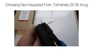 Crimp Fork Terminals - Non-Insulated 22-18 Awg
