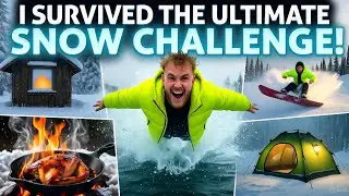 Jake Paul Survived the ULTIMATE Snow Challenge! (Cabin &rarr; Snowboard &rarr; Ice Swim &rarr; Chicken  Storm Tent!