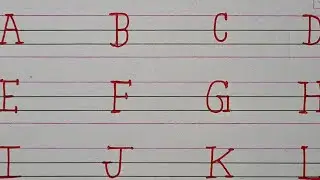 How to write ABCD capital letter | abcd English letter |A to Z Alphabet Capital Letter 