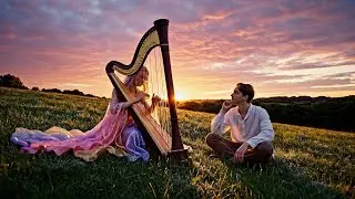 A Song for You ✨ Heartwarming Harp Melodies in the Sunlit Field for Inner Peace & Dreaming