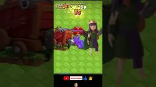 Queen Vs Battle Blimp, Stone Slammer, Wall Wrecker, Log Launcher #clashofclans #games #coc