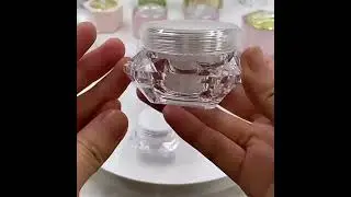 Plastic Diamond Shape Eye Cream Jar