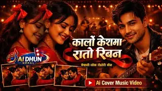 कालो केशमा रातो रिबन | Kalo Keshma Rato Ribana | Rimix DJ @aidhunnepal - 2025 Nepali Lok Song 2082