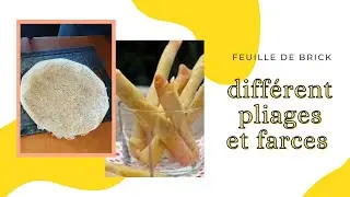 feuille de brick différent pliages et farces