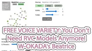 Новый секрет от W-OKADA Voice Changer! Модель Beatrice (файлы RVC не требуются) | Демонстрация го...