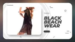 INGODI Women's Beach Cover-up Beachwear Summer Bikini Swimwear  Diana Pareo Beach Dress - Black