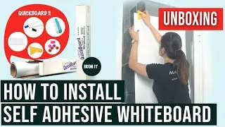How to Install Self Adhesive WhiteBoard