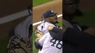 The final out of Domingo Germ&aacute;n's PERFECT GAME!! 😱