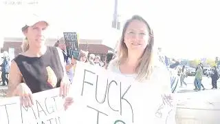 Unhinged no king's protester blows rape whistle for help? MUST SEE
