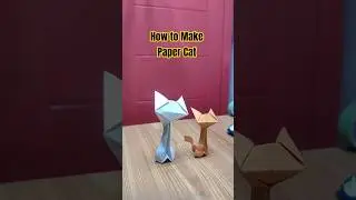Fun gift for Cat Lovers | Paper Cat |Step-by-Step Tutorial #shorts #papercat