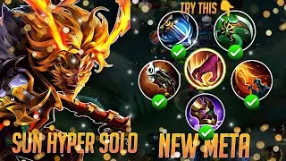 💥2025 HYPER💥 SUN SOLO Gameplay | BEST BUILD FULL CARRY | MOBILE LEGENDS BANG BANG