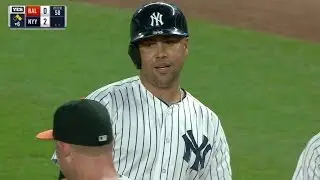 BAL@NYY: Beltran lays down a bunt to beat the shift