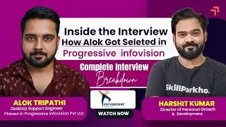 From Training to Placement: How Alok Got Selected in Progressive Infovision (Step-by-Step Guide)