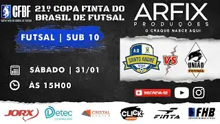 AD SANTO ANDR&Eacute; x UNI&Atilde;O FUTSAL - FUTSAL | SUB 10 (FHD)