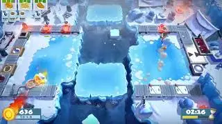[Overcooked! AYCE] OC1 Story 3-4 - 2p - Score: 1724 w/ 笨笨