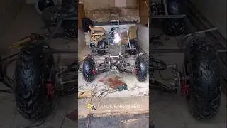 Almost Completed Building My Homemade ATV #atv #automobile #atvoffroad #homemade #gokart #tractor