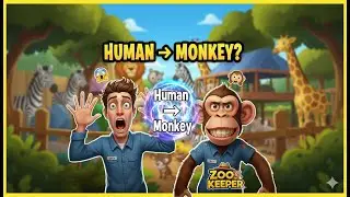 От человека к обезьяне 🐵 | Неудачный игровой процесс в роли смотрителя зоопарка