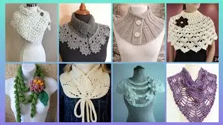 Impressive Elegant outstanding crochet pattern of handmade neck scraft outfits designs ideas