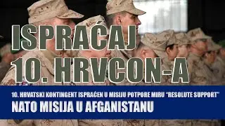 Svečano ispraćen 10. HRVCON u NATO misiju u Afganistan