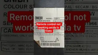 Onida TV fire TV inbuilt remote not working