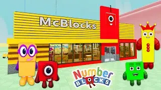 We Found Numberblock RESTAURANT in Roblox! 🍽️🍔 Numberblocks RP Town Adventure