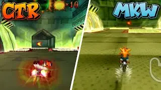 All Crash Team Racing Custom Tracks | MKW vs CTR Comparison