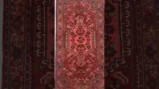 Persian Hand-Woven Rug - Wool - Cotton - Hamedan -  3' 6