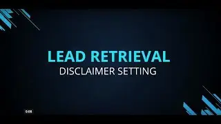 Contact Opt-in Authorization (Disclaimer) in Eventdex's Lead Retrieval App