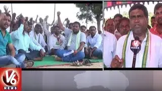 Goud Community Hunger Strike With A Demand To Provide Compensation | Rajanna Sircilla | V6News