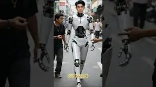robot blocked by thugs #robot #humanoid #robot #robots #humanoidrobot #Technology #shortai #airobot