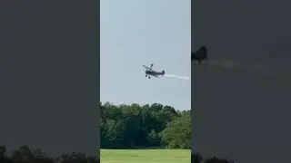 The Wing Walker was on The Top of the Wing | Amazing Show | The Flying Circus Aerodrome USA #shorts