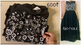#ajio Partywear dress @600rp superb 😍#shopee footwear in offer #haul #today #offer #lastest