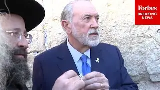 WATCH: Mike Huckabee Places Note From President Trump In Jerusalem's Western Wall