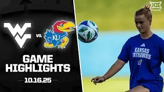 #24 West Virginia vs. Kansas Highlights (10.16.25) | 2025 Big 12 Soccer