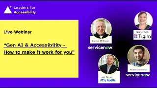 The impact of Gen AI on Accessibility and how to make it work for you