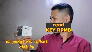 KEY RPMB solusi ganti emmc only chip Qualcom.  unboxing tool box F64 kit fullset