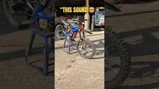SOUNDS LIKE A SPACE SHIP 🚀 SURRON E-BIKE! #surron #spaceship #ebike #sound #youtubeshorts