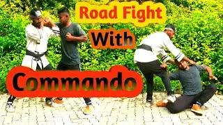 Road Fight with Commando || Karate self defence tutorials in Hindi || SEHENSHA LAXMAN