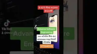 Online Advanced Software Engineering Course with Fiverr by Tinosh Gamage
