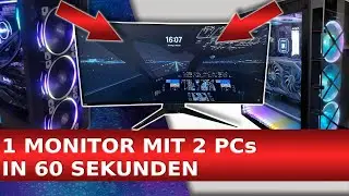 1 MONITOR 2 PC  🆗 Laptop und Pc an einem Monitor, einfach umschalten! Anleitung (Deutsch)