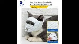 Stop Getting Scratched! A+a Pets Soft Cat Muzzle Mask