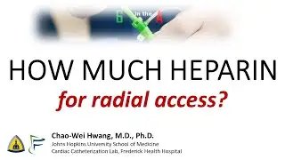 How much heparin for radial access?