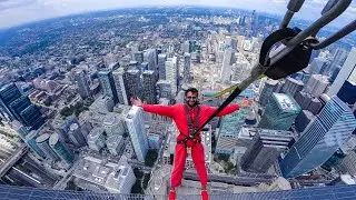 Edge walking at CN Tower
