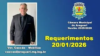Requerimentos Vereador Cascão 20/01/2026