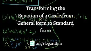 Transforming the Equation of a Circle (Part 1) | Analytic Geometry | Precalculus | angelogarithm