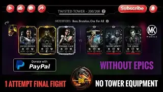 Twisted Tower 200 & Reward 🎮 Mortal Kombat Mobile▫️MK Mobile▫️MKM #mortalkombatmobile #mkmobile #mkm