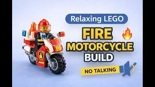 Relaxing LEGO Fire Rescue Motorcycle Build 🔥🏍️ | No Talking | Timelapse